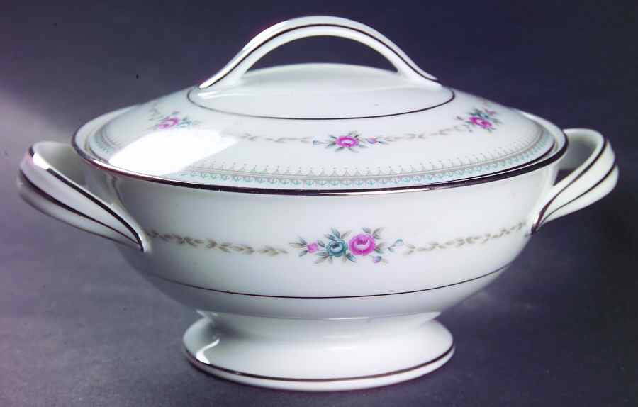 Rosedawn Sugar Bowl & Lid by Noritake-1