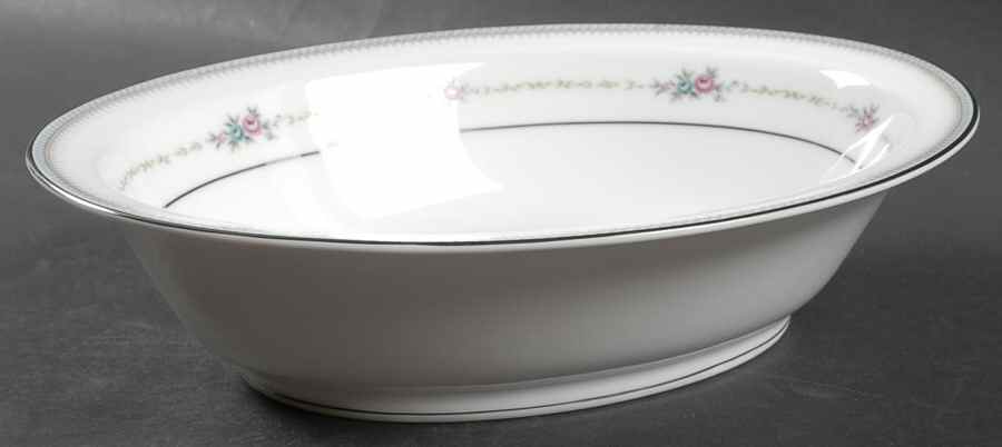 Rosedawn 10" Oval Vegetable Bowl by Noritake-1