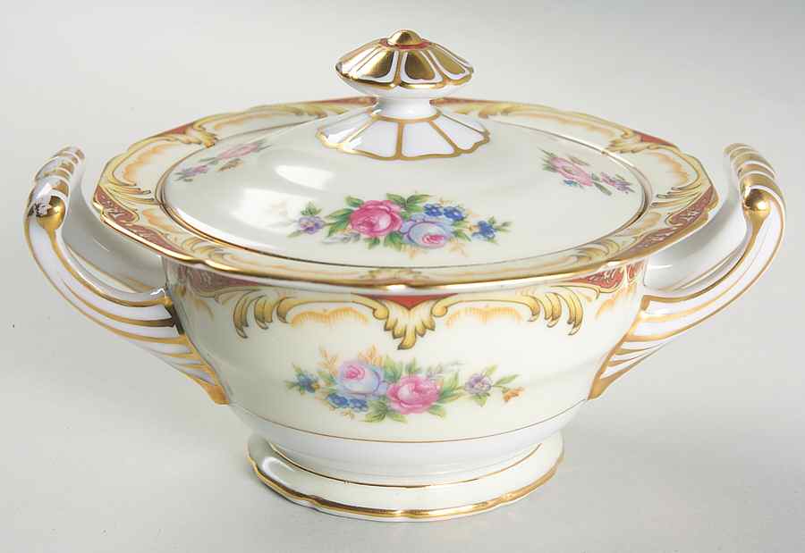 Roseda Sugar Bowl & Lid by Noritake-1