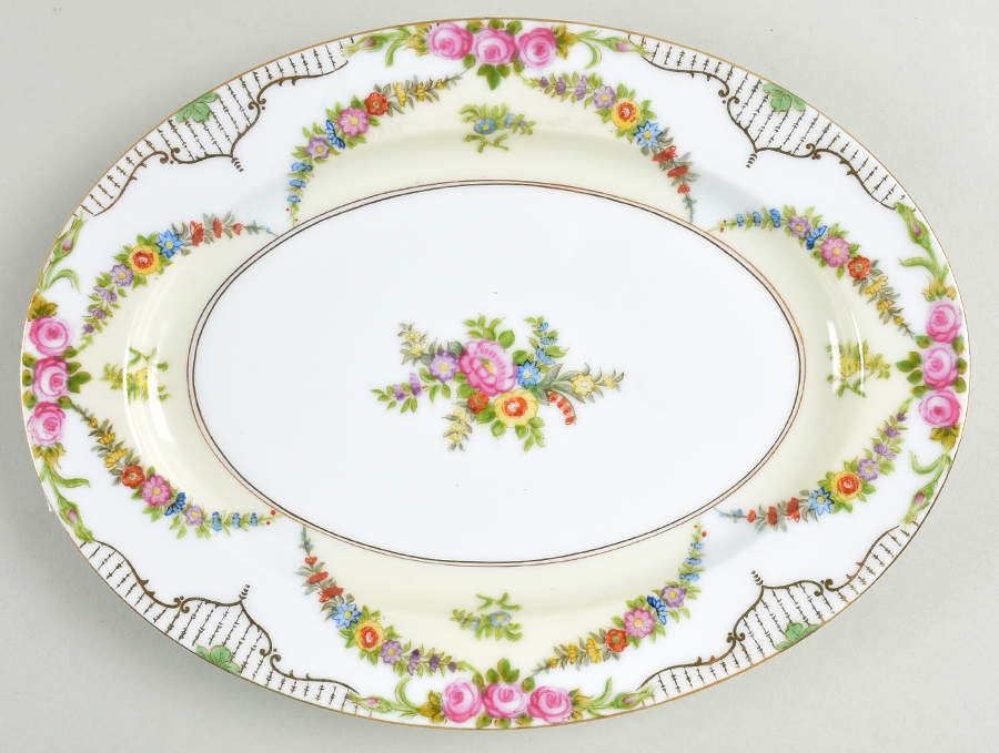 Rosedale 11" Oval Serving Platter by Noritake-1