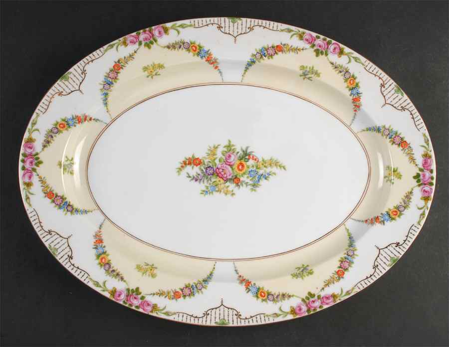 Rosedale 16" Oval Serving Platter by Noritake-1