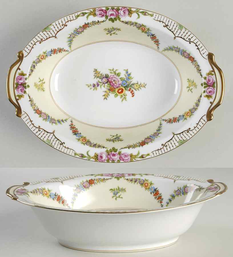 Rosedale 10" Oval Vegetable Bowl by Noritake-1