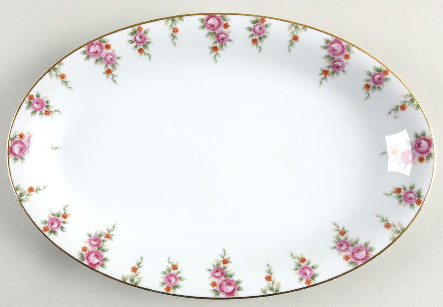 Rosedale 12" Oval Serving Platter by Noritake-1