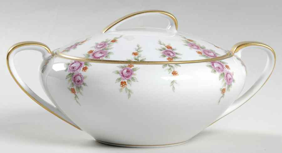 Rosedale Sugar Bowl & Lid by Noritake-1