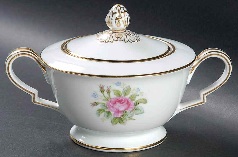 Rosedawn Sugar Bowl & Lid by Noritake-1