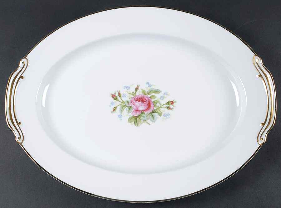 Rosedawn 16" Oval Serving Platter by Noritake-1