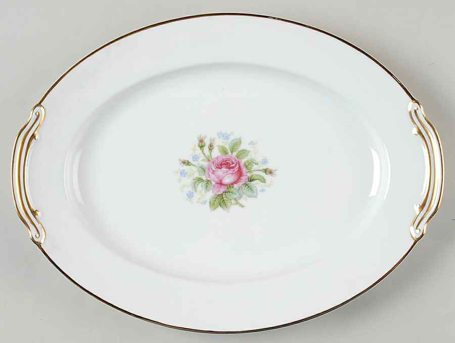 Rosedawn 11" Oval Serving Platter by Noritake-1