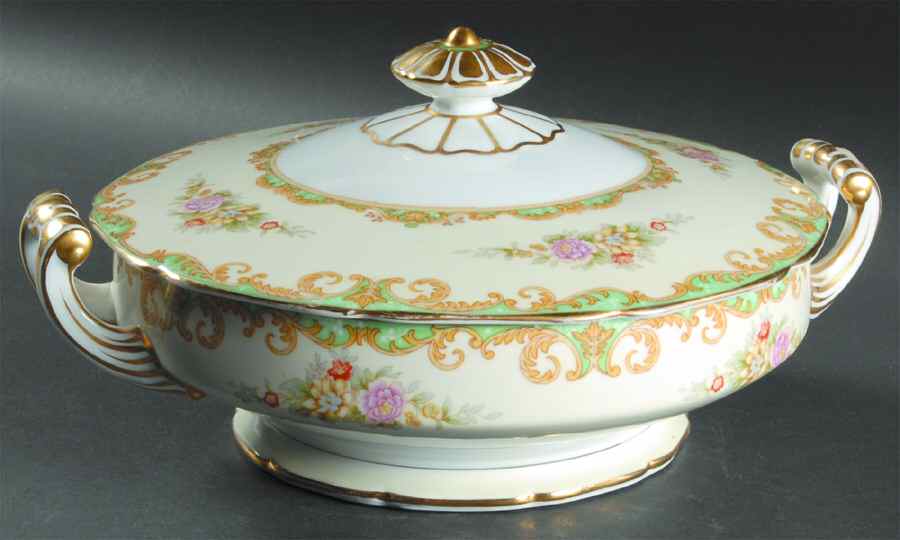Roseglow Round Covered Vegetable by Noritake-1