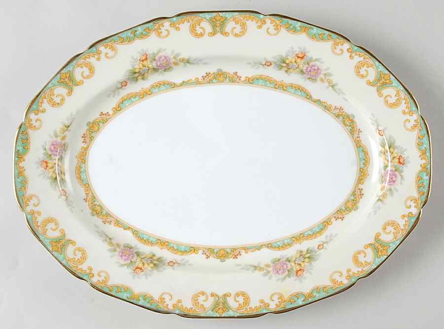 Roseglow 11" Oval Serving Platter by Noritake-1