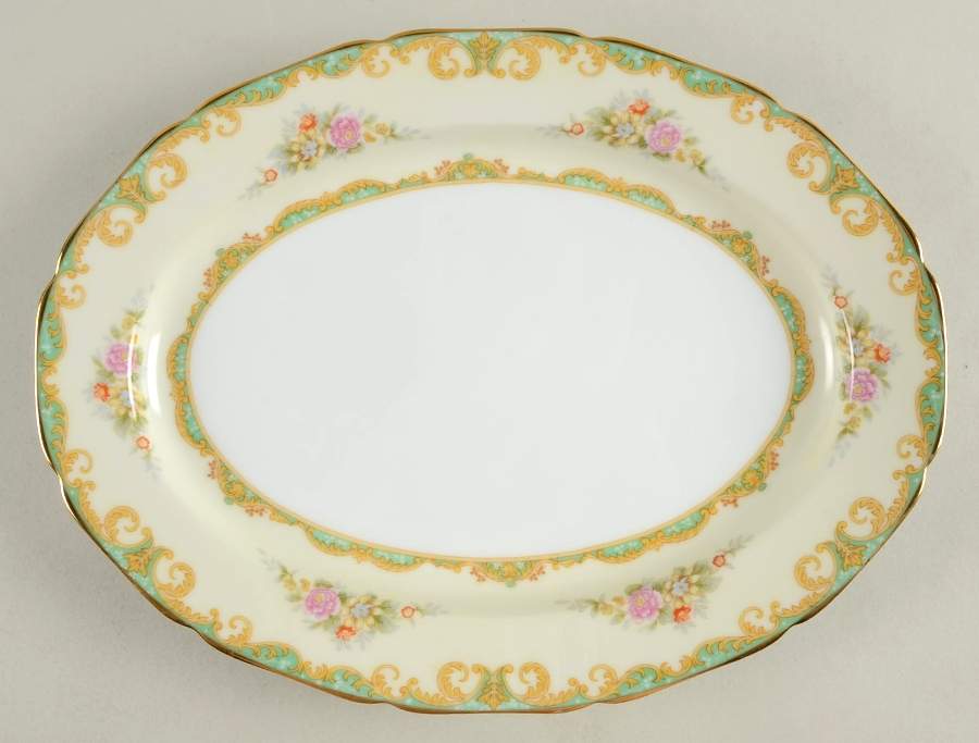 Roseglow 13" Oval Serving Platter by Noritake-1