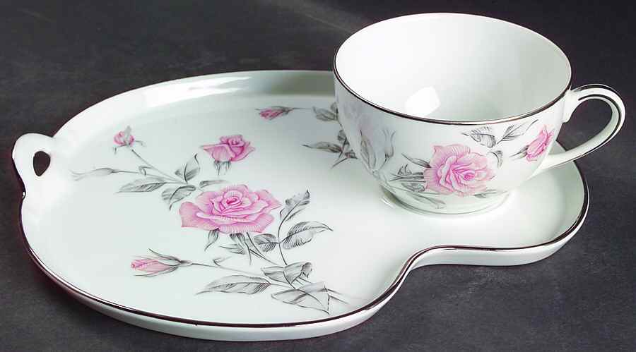 Roseglen Snack Plate & Cup Set by Noritake-1