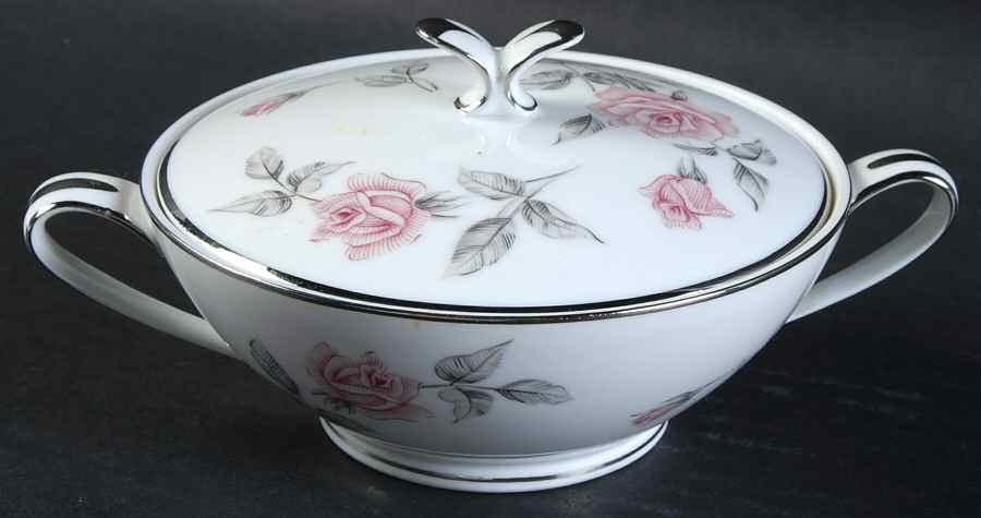 Roseglen Sugar Bowl & Lid by Noritake-1