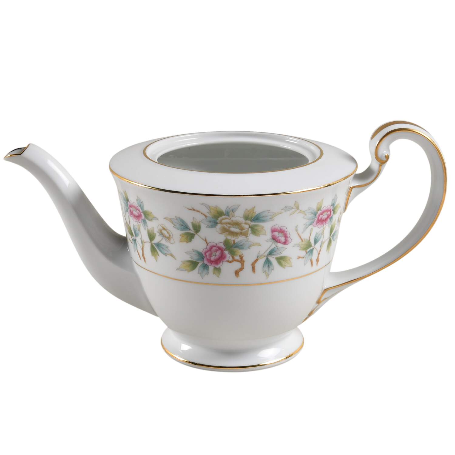 Roselace Teapot No Lid by Noritake-1