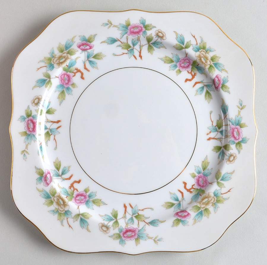 Roselace Square Salad Plate by Noritake-1