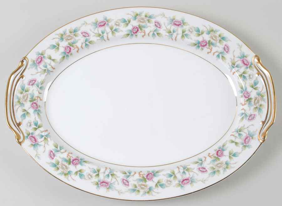 Roselace 16" Oval Serving Platter by Noritake-1