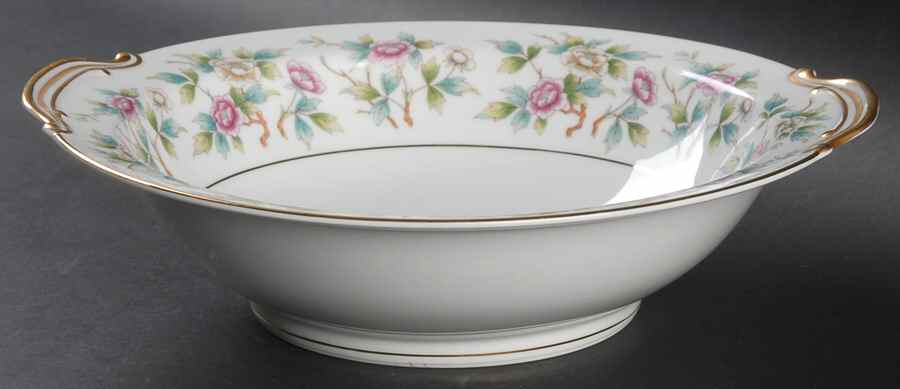 Roselace 10" Round Vegetable Bowl by Noritake-1