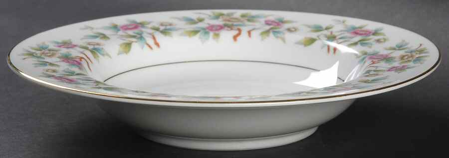 Roselace Rim Soup Bowl by Noritake-1