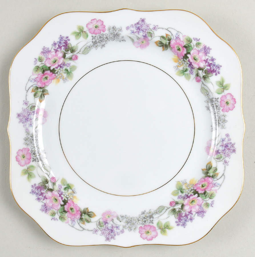 Roselane Square Salad Plate by Noritake-1