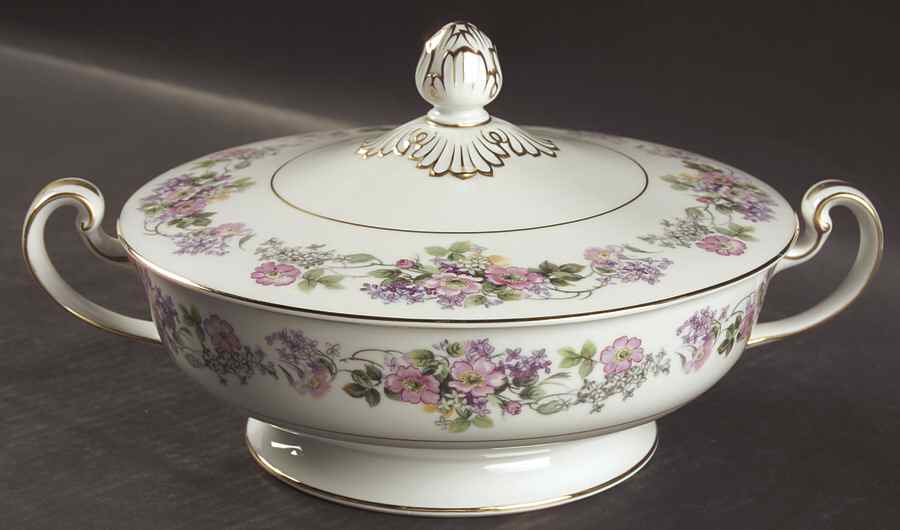 Roselane Round Covered Vegetable by Noritake-1