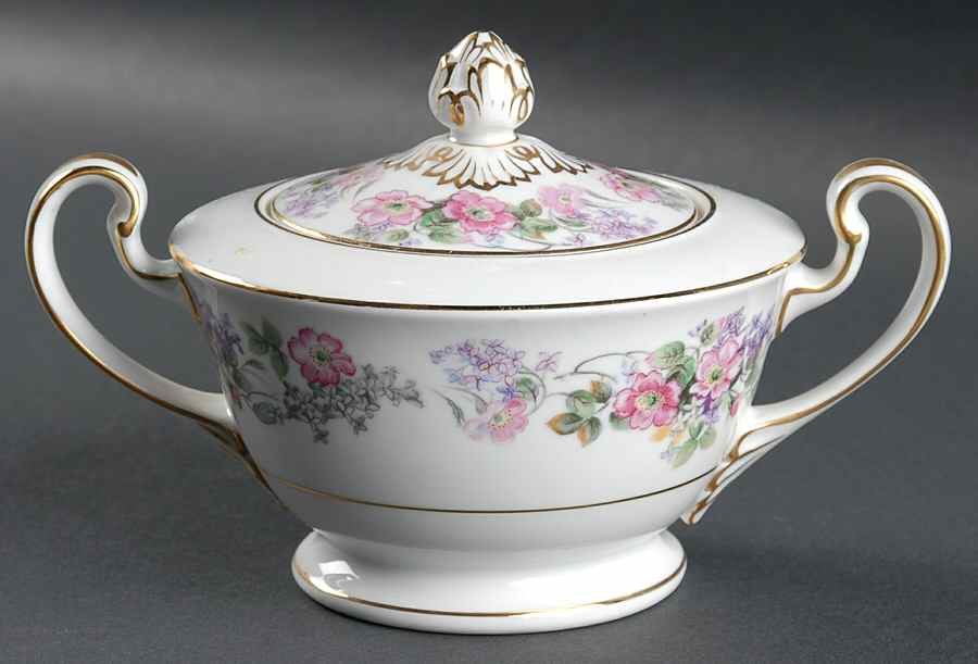 Roselane Sugar Bowl & Lid by Noritake-1