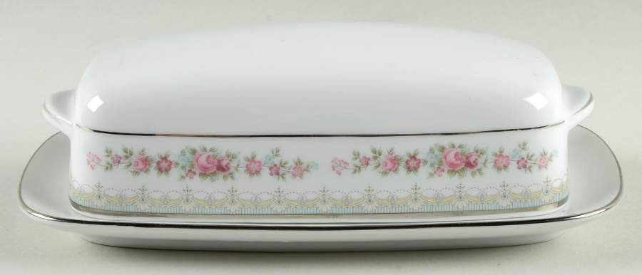 Roselane 1/4 Lb Covered Butter by Noritake-1
