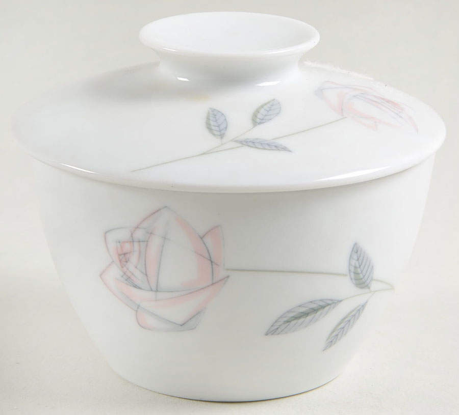 Roselin Sugar Bowl & Lid by Noritake-1
