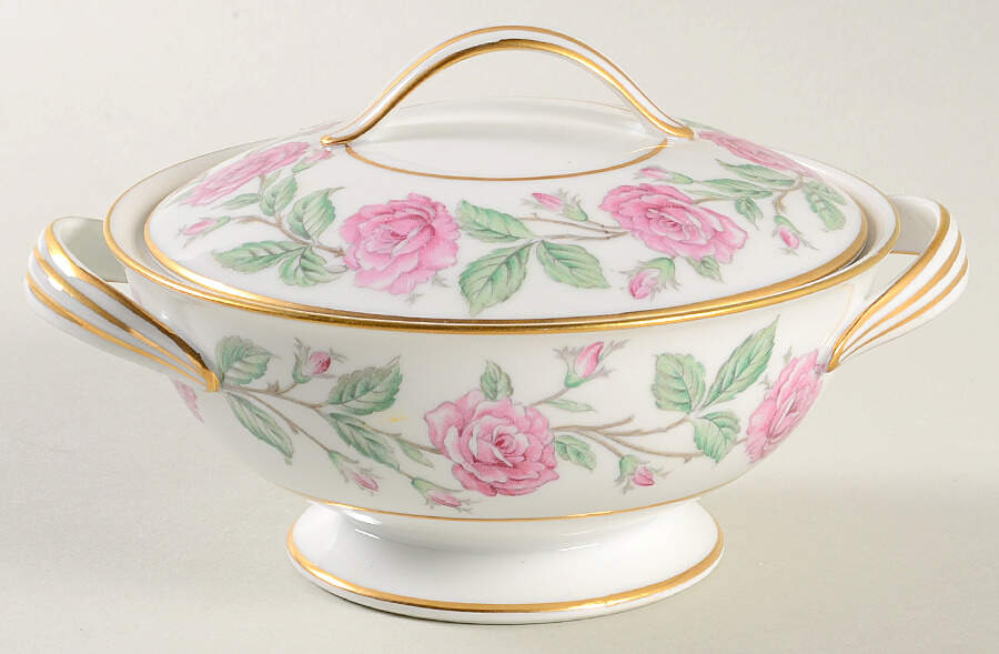 Roselle Sugar Bowl & Lid by Noritake-1
