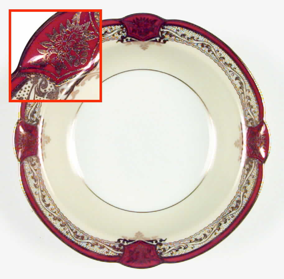 Roseolyn Rim Fruit/Dessert (Sauce) Bowl by Noritake-1