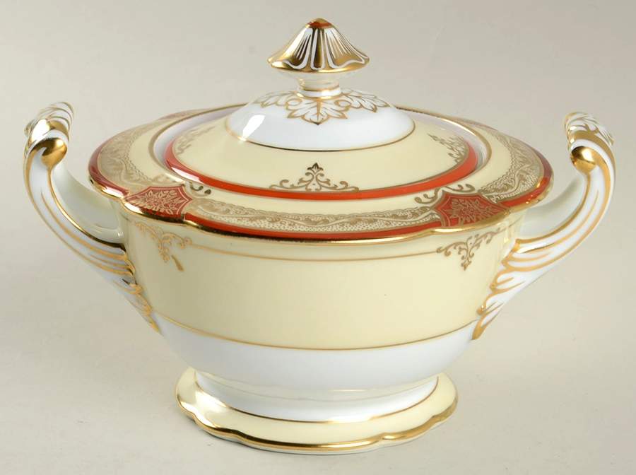 Roseolyn Sugar Bowl & Lid by Noritake-1