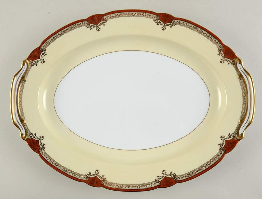 Roseolyn 16" Oval Serving Platter by Noritake-1