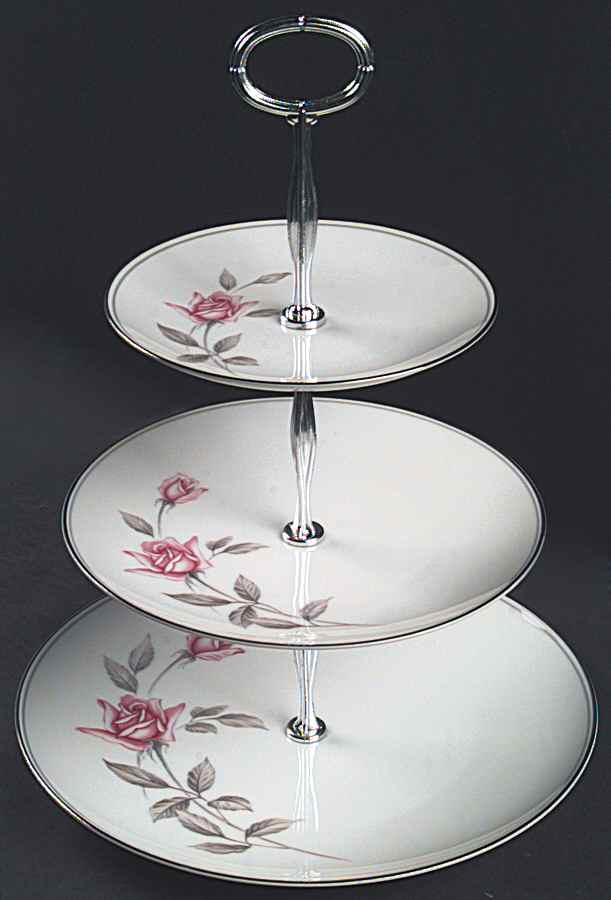 Rosemarie 13 7/8"-14 1/4" 3-Tiered Serving Tray(DP,SP,BB) HC by Noritake-1
