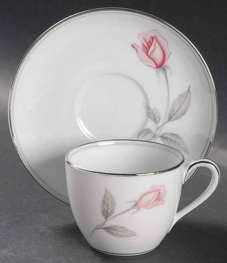 Rosemarie Flat Demitasse Cup & Saucer Set by Noritake-1