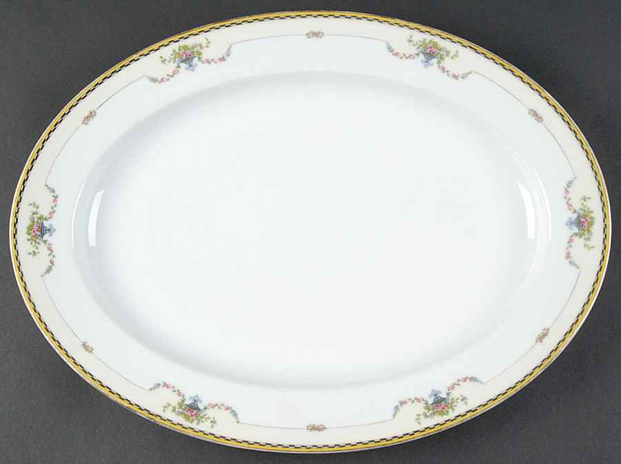Rosemary 16" Oval Serving Platter by Noritake-1