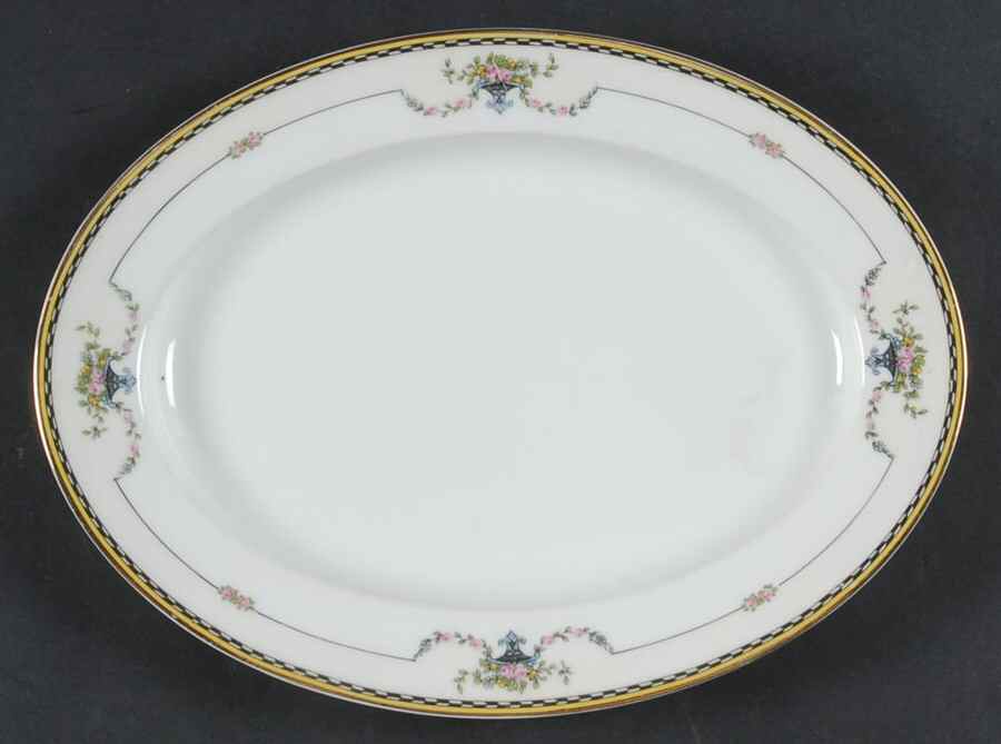 Rosemary 11" Oval Serving Platter by Noritake-1