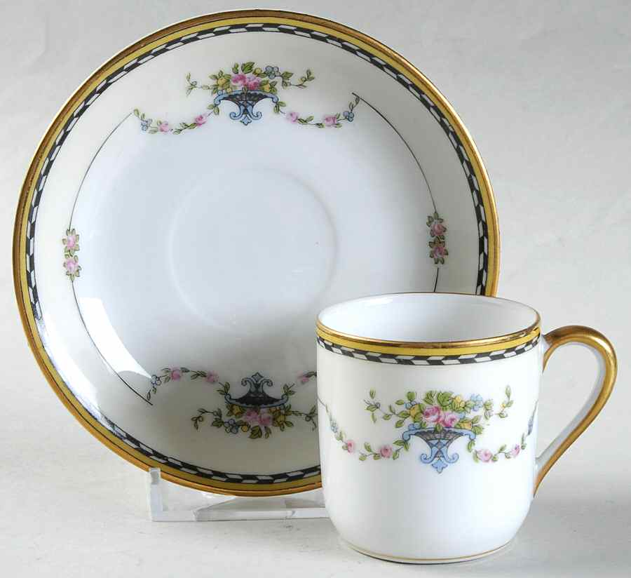 Rosemary Flat Demitasse Cup & Saucer Set by Noritake-1