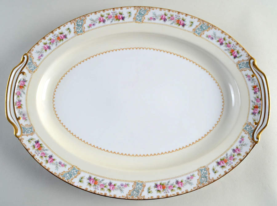 Rosemary 16" Oval Serving Platter by Noritake-1