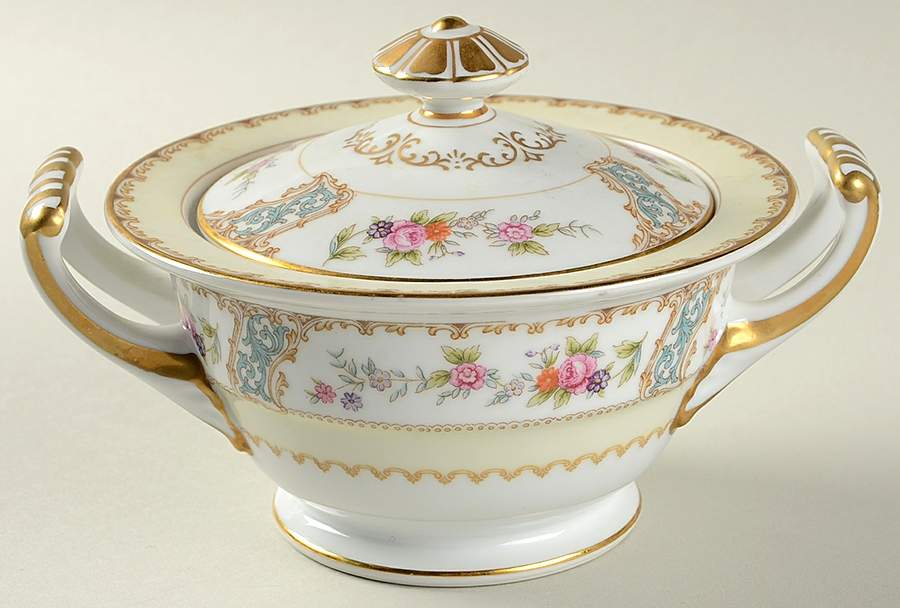 Rosemary Sugar Bowl & Lid by Noritake-1
