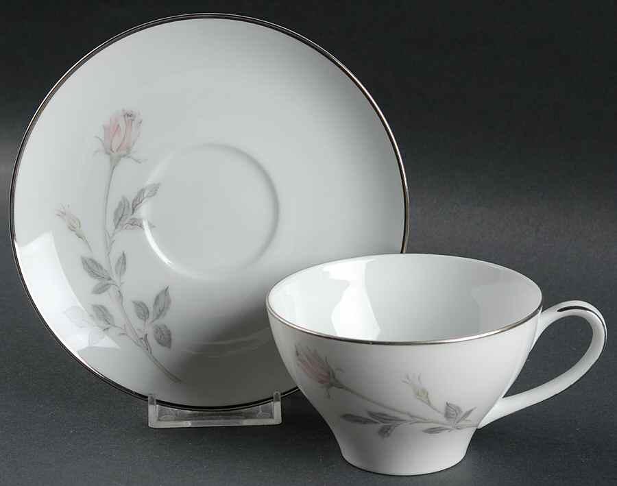 Rosemead Flat Cup & Saucer Set by Noritake-1
