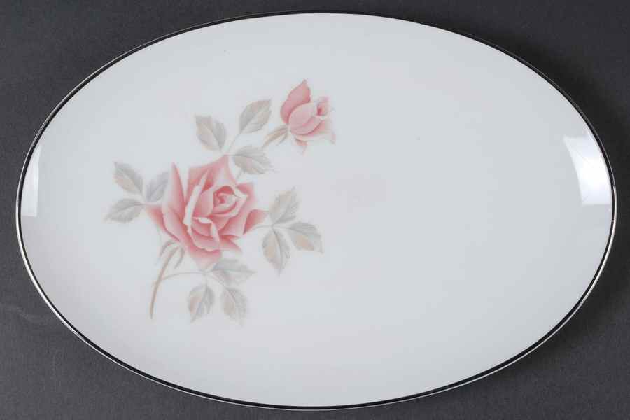 Rosemist 12" Oval Serving Platter by Noritake-1