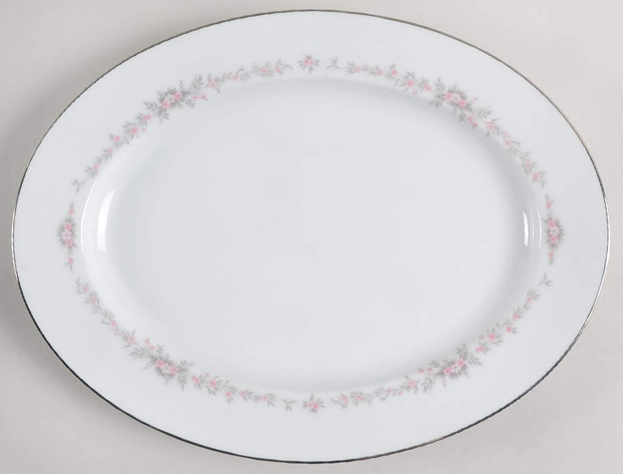 Rosepoint 11" Oval Serving Platter by Noritake-1