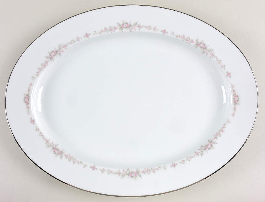 Rosepoint 16" Oval Serving Platter by Noritake-1