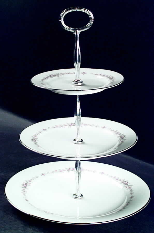 Rosepoint 13 7/8"-14 1/4" 3-Tiered Serving Tray(DP,SP,BB) HC by Noritake-1