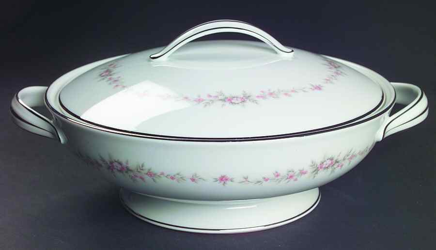 Rosepoint Round Covered Vegetable by Noritake-1