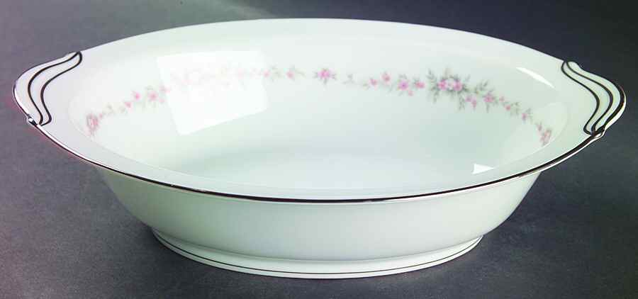 Rosepoint 10" Oval Vegetable Bowl by Noritake-1