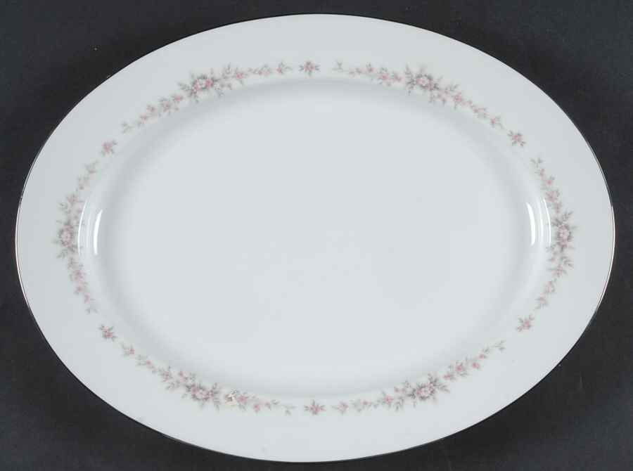 Rosepoint 13" Oval Serving Platter by Noritake-1