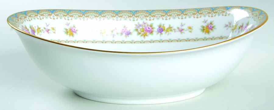 Rosette 10" Oval Vegetable Bowl by Noritake-1