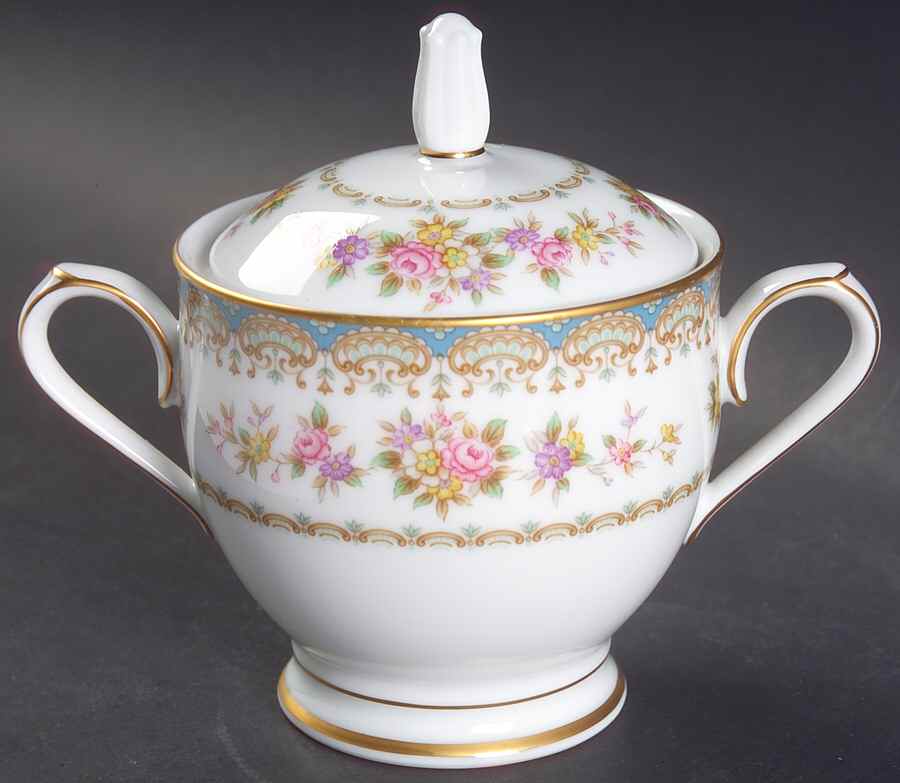 Rosette Sugar Bowl & Lid by Noritake-1