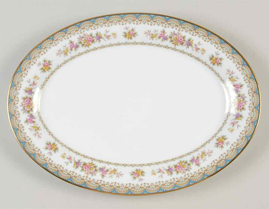 Rosette 12" Oval Serving Platter by Noritake-1