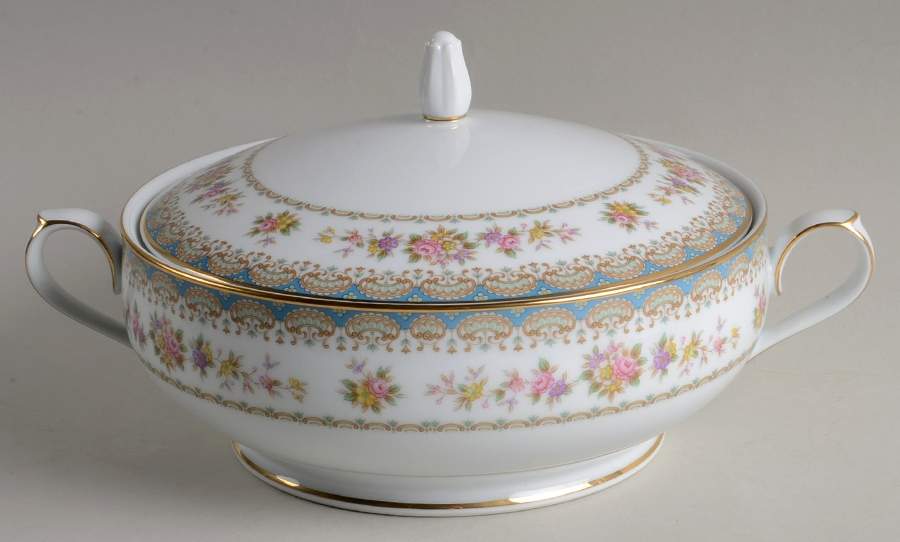 Rosette Round Covered Vegetable by Noritake-1