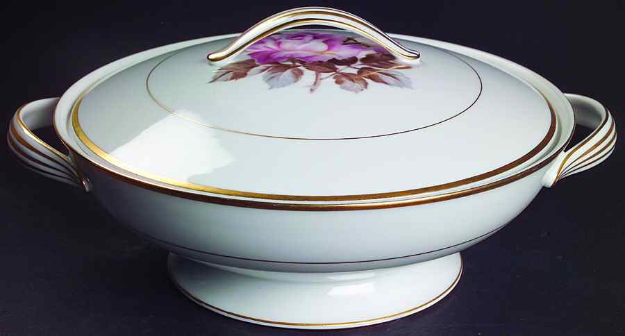 Rosetta Round Covered Vegetable by Noritake-1